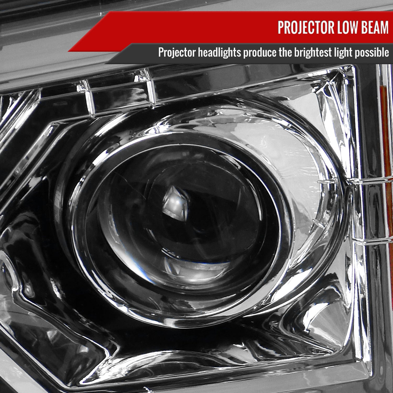 2002-2009 Chevy Trailblazer Projector Headlights LED Light Strip Chrome/Clear