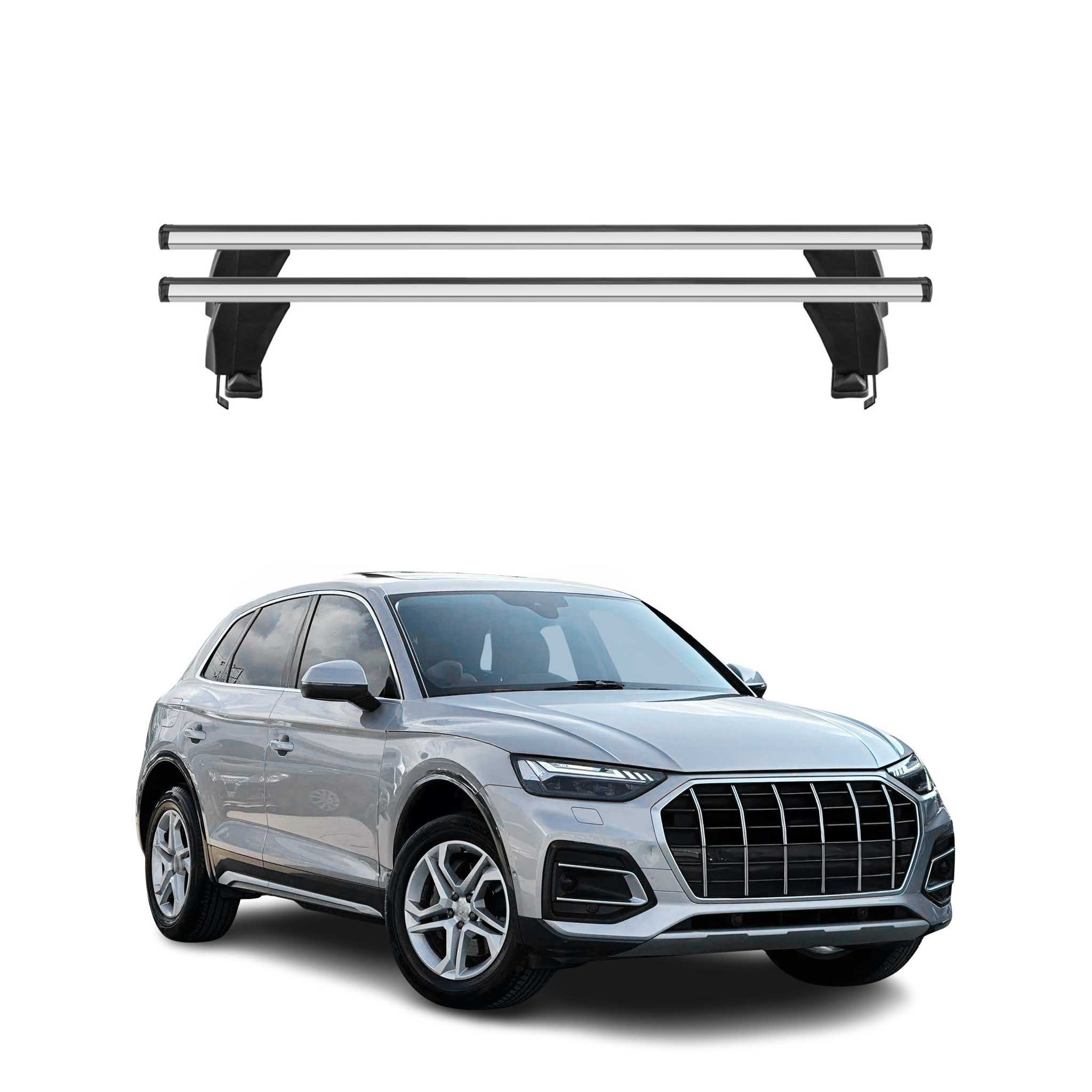 2021-2024 Audi Q5 SQ5 2.gen Facelift Roof Rack Cross Bars Silver