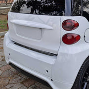 2007-2015 Smart ForTwo Rear Bumper Sill Cover Protector Guard Stainless Steel Dark