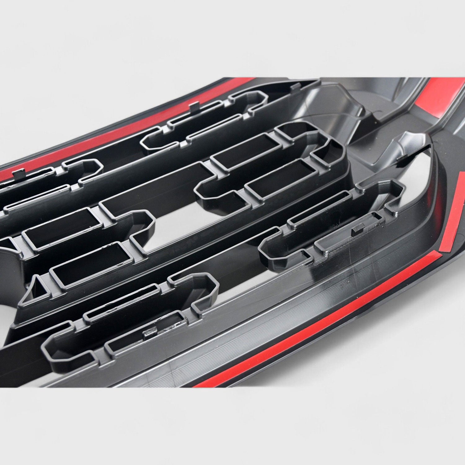 2021-2023 Ford F-150 Grille Overlay Gloss Black 1Pcs ABS Plastic