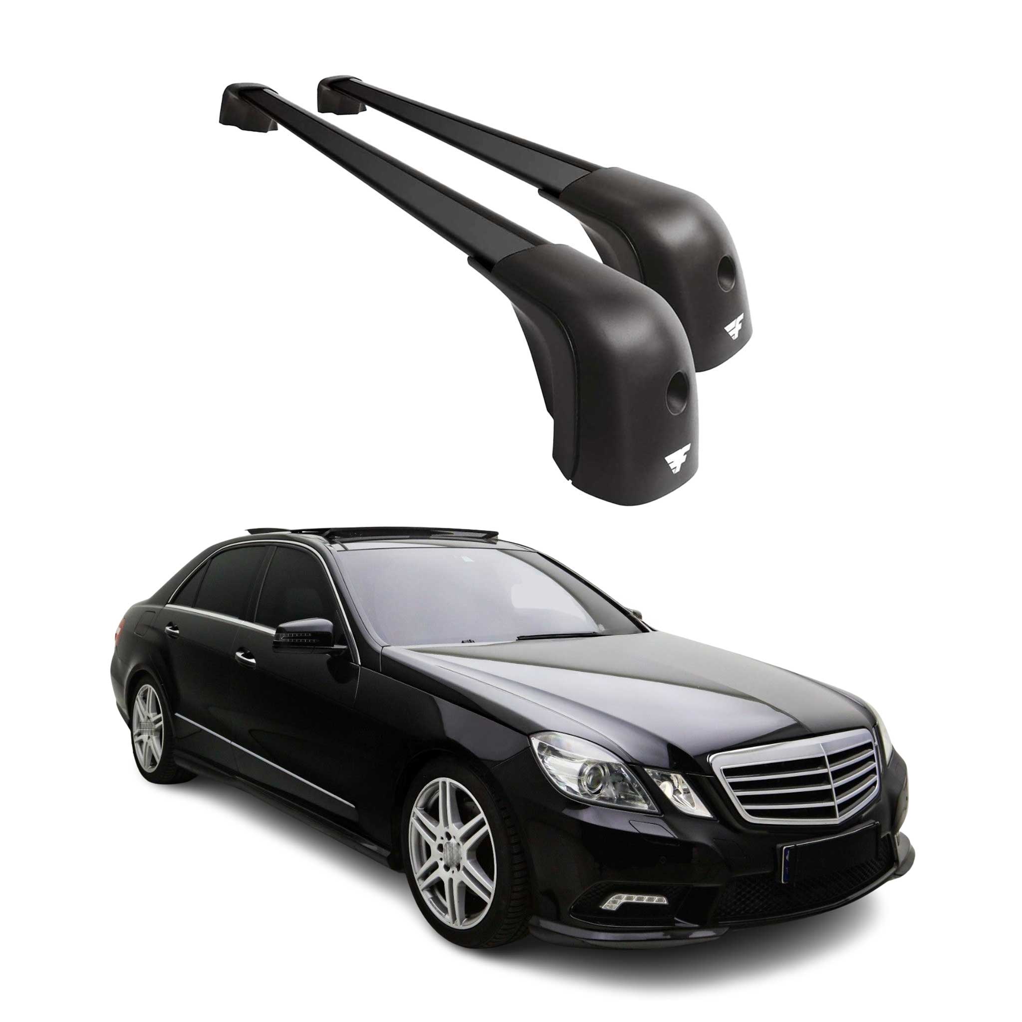 2010-2016 Mercedes E Class W212 Sedan OE Style Roof Racks Cross Bars Black