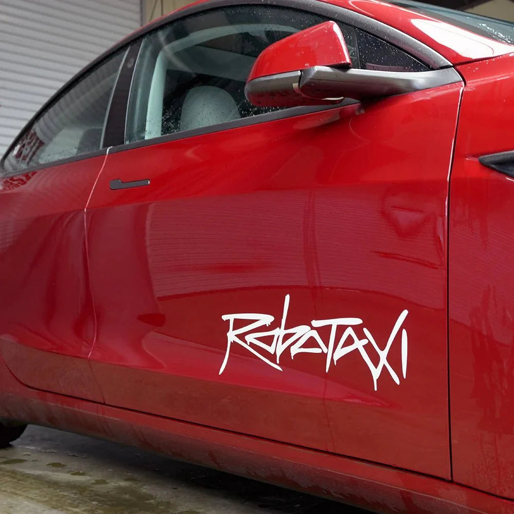 Reflective Robotaxi Decal | Tesla Body & Window Waterproof PVC Sticker