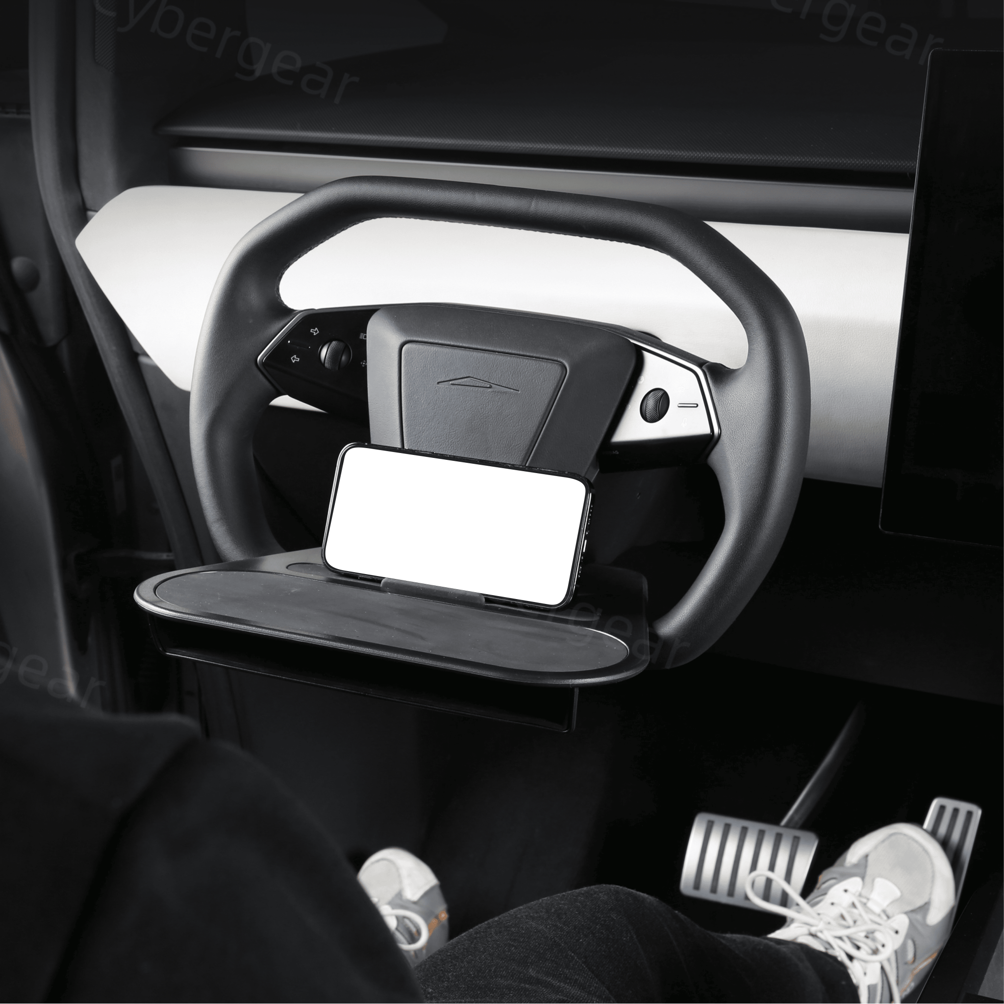 Removable Steering Wheel Tray for Cybertruck