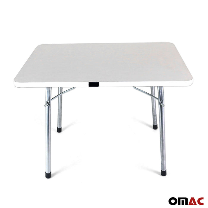 Folding Table Portable White Indoor Outdoor BBQ Picnic Party White Camp Table