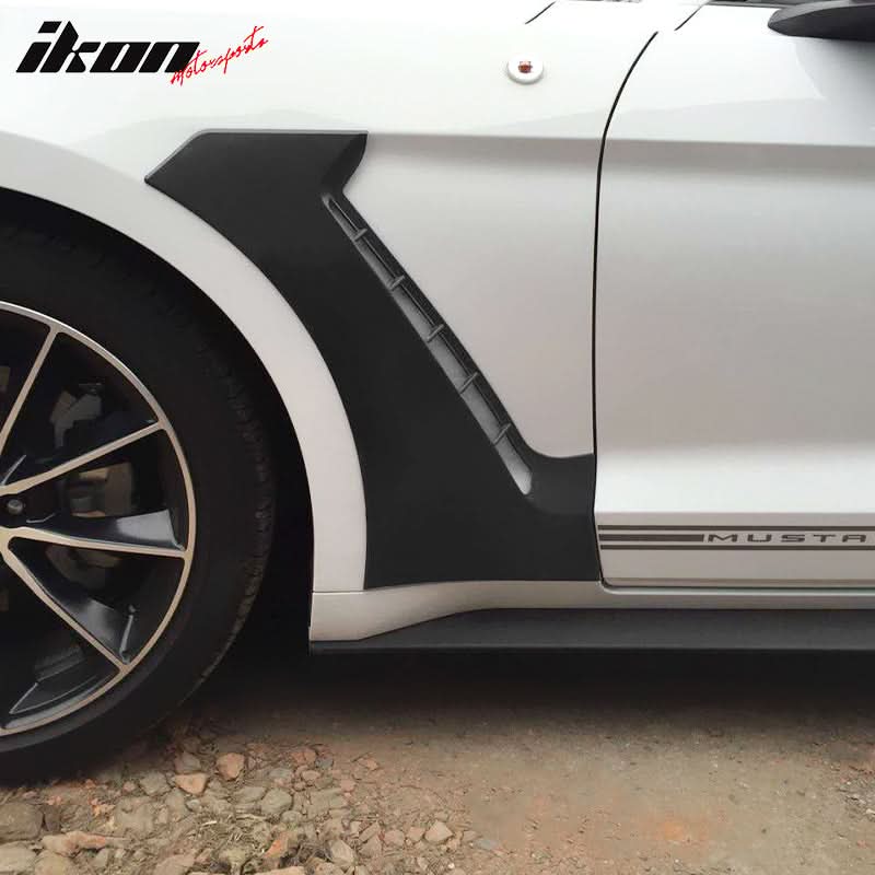 2015-2021 Ford Mustang GT350 Style Unpainted Side Fender Scoops PP