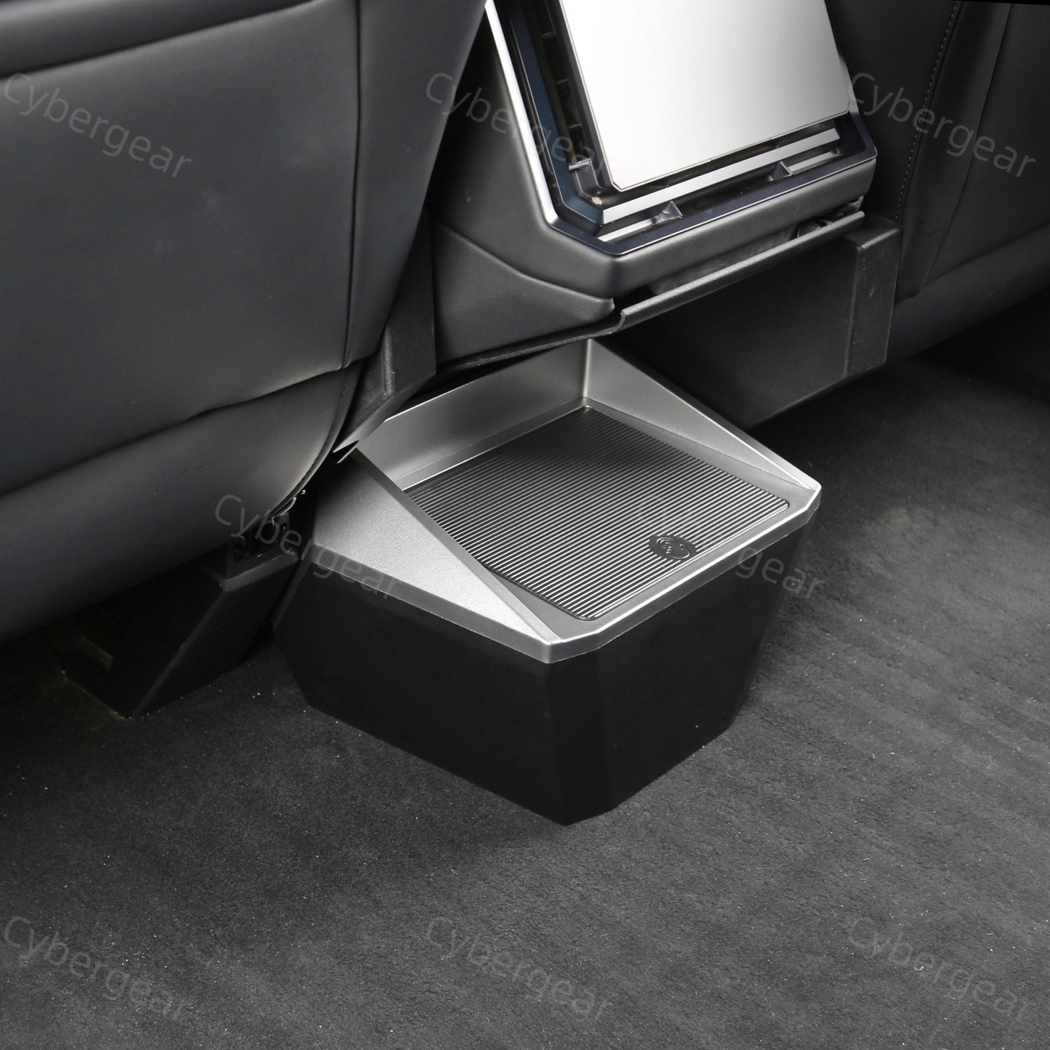 Tesla Cybertruck Center Floor Organizer & Trash Bin