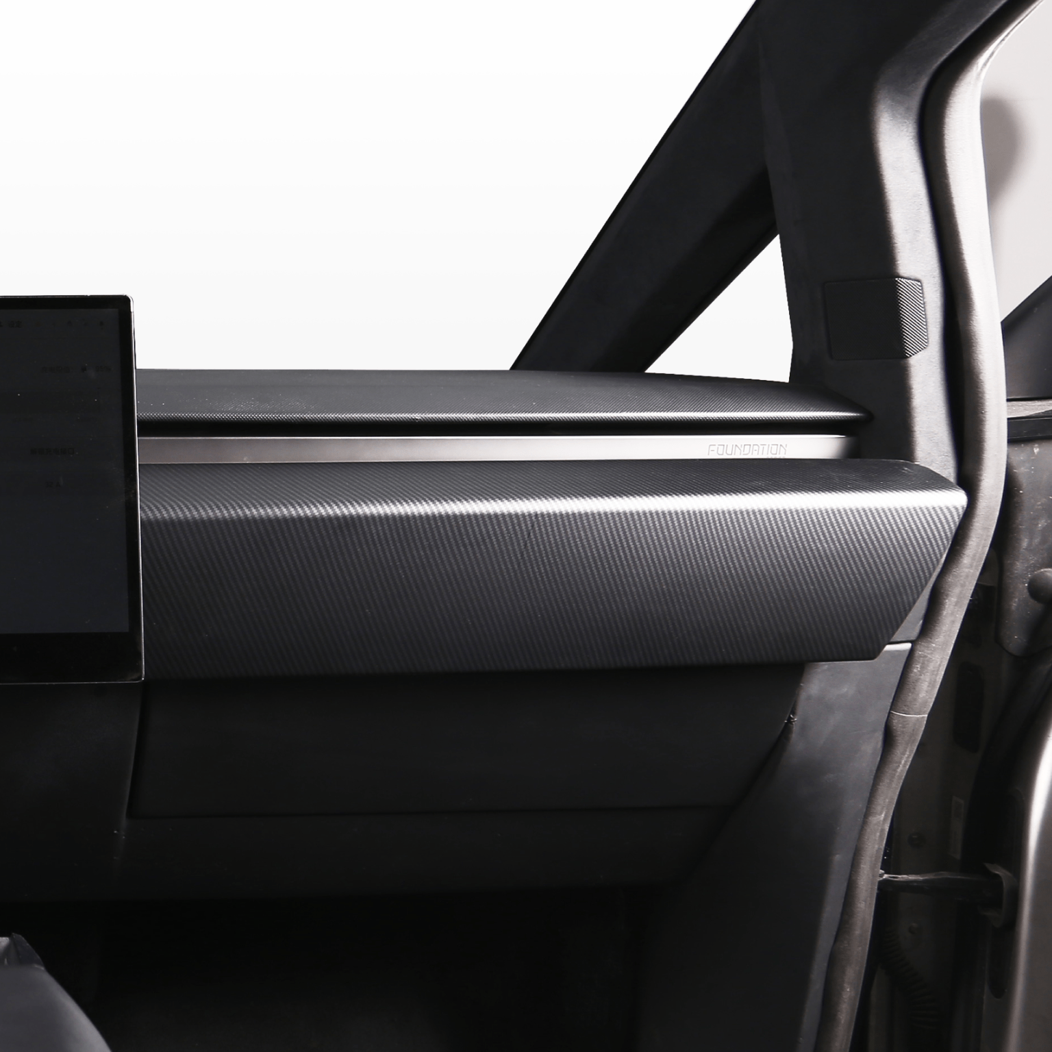 [Carbon Fiber Pattern ABS] Dashboard Cover For Cybertruck (2 PCS)