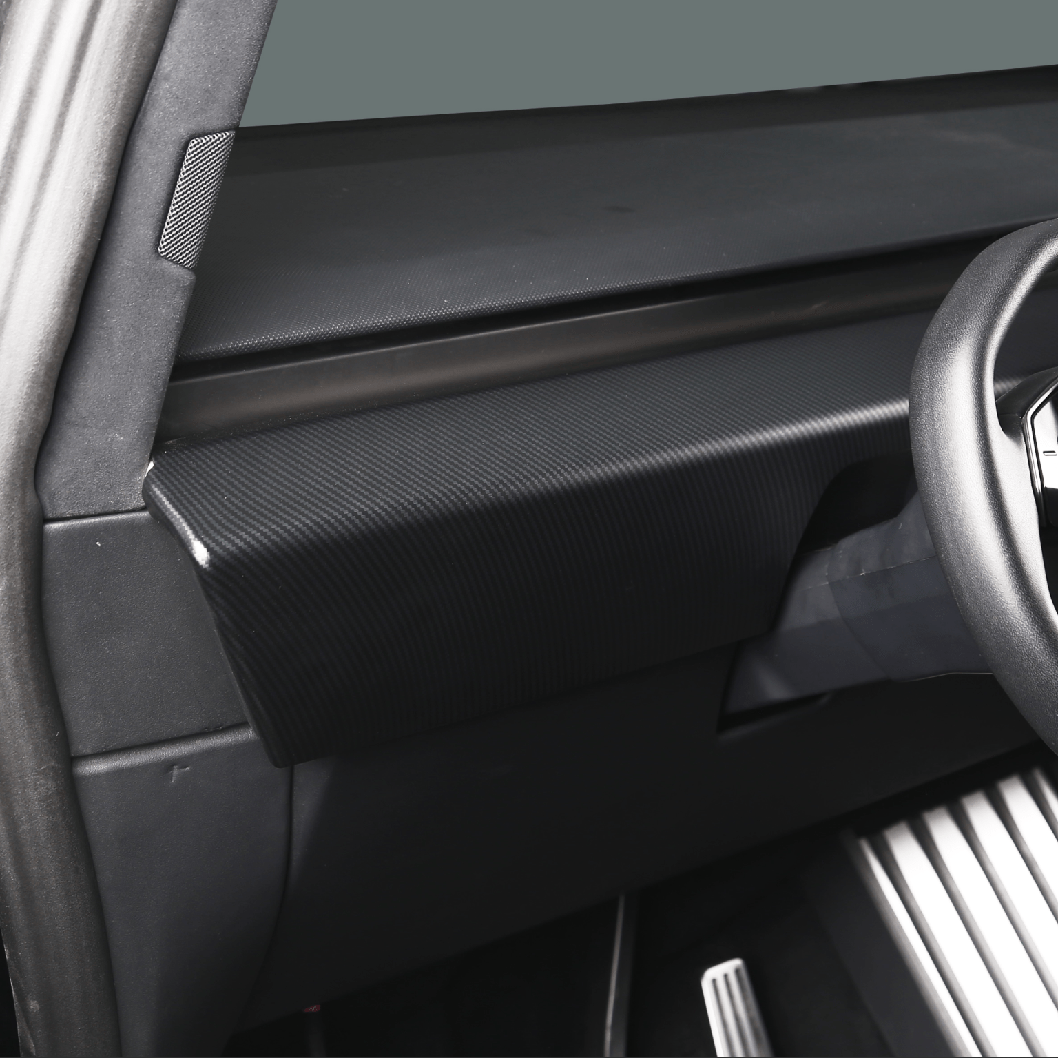 [Carbon Fiber Pattern ABS] Dashboard Cover For Cybertruck (2 PCS)