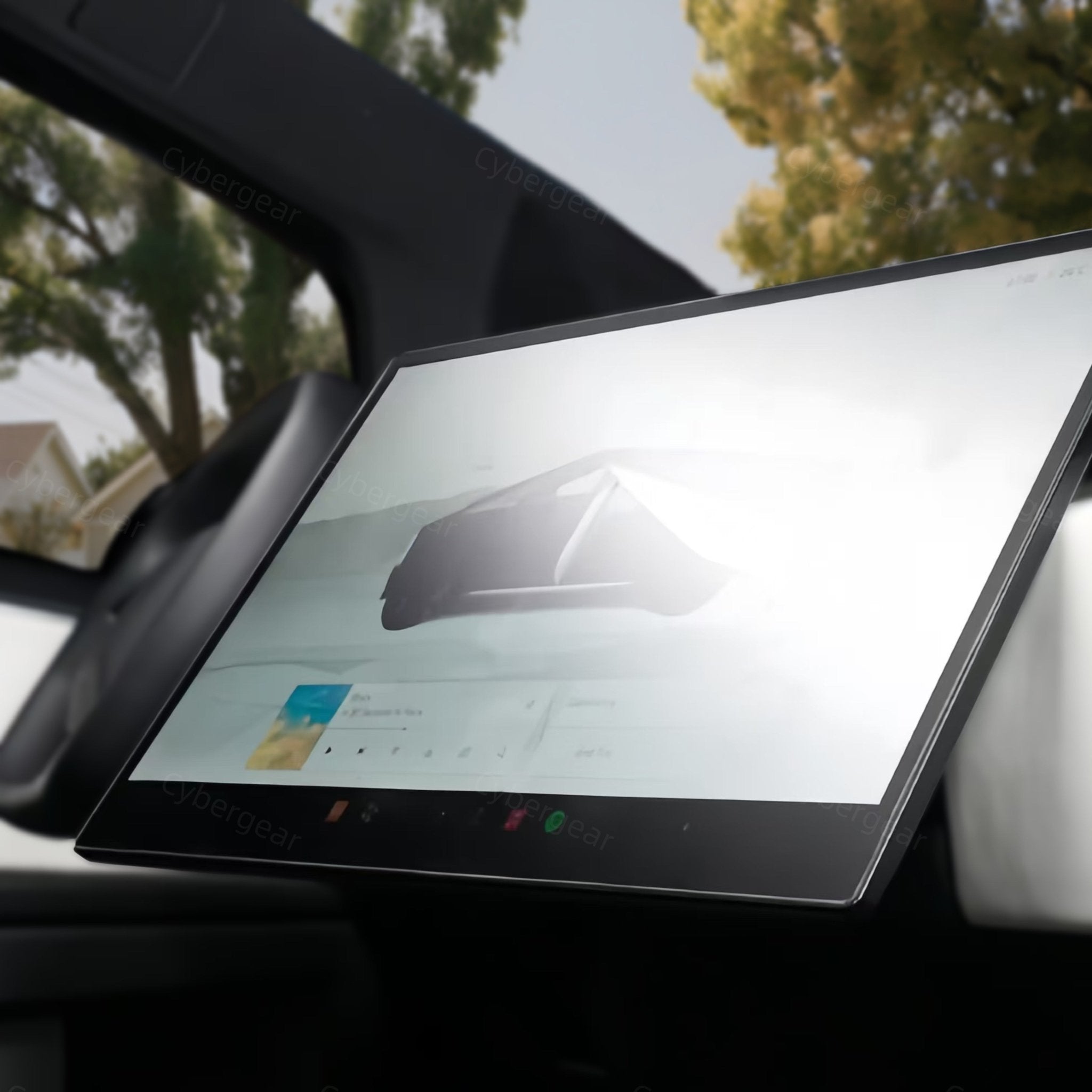 Tesla Cybertruck Dashboard Screen Swivel Tilt Mount Rotating Kit