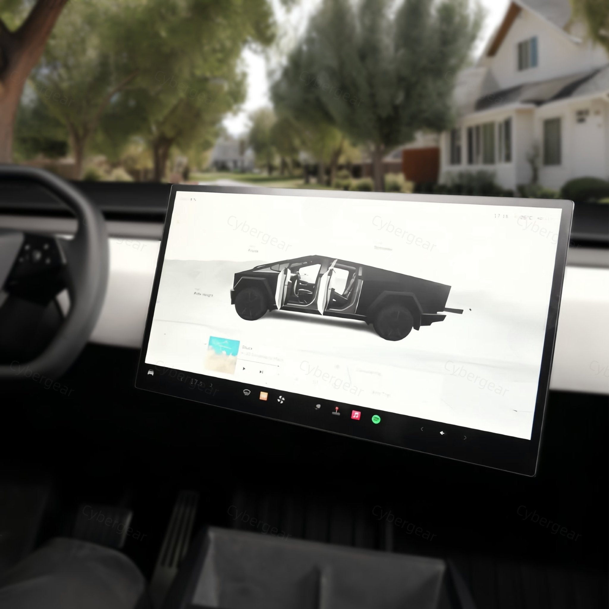 Tesla Cybertruck Dashboard Screen Swivel Tilt Mount Rotating Kit