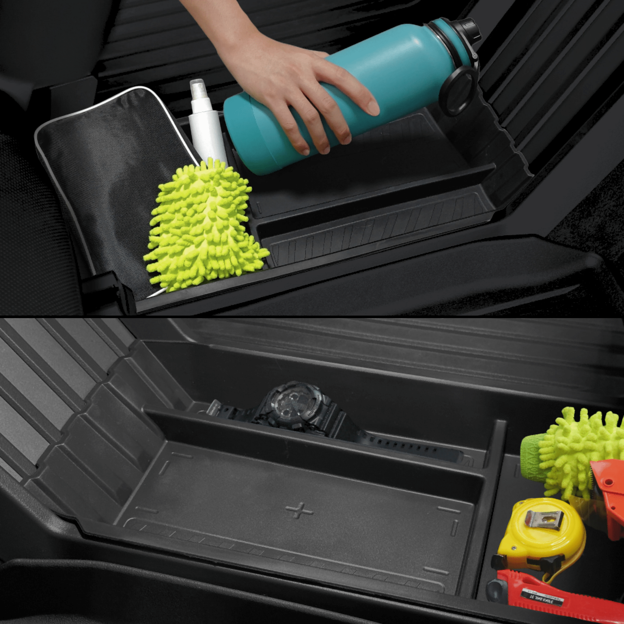 Tesla Cybertruck Floor Organizer Tray Lower Console Storage