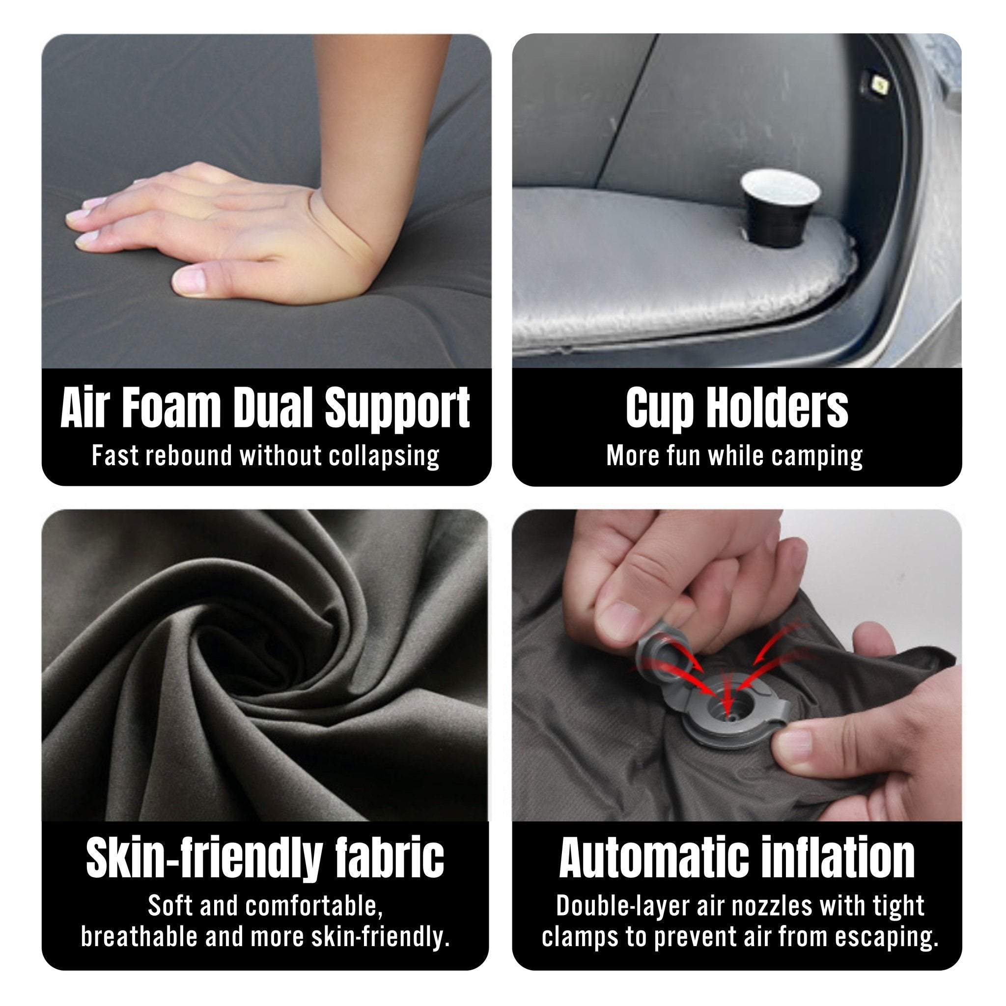 Tesla Cybertruck Inflatable Air Mattress & Self-inflating cushion