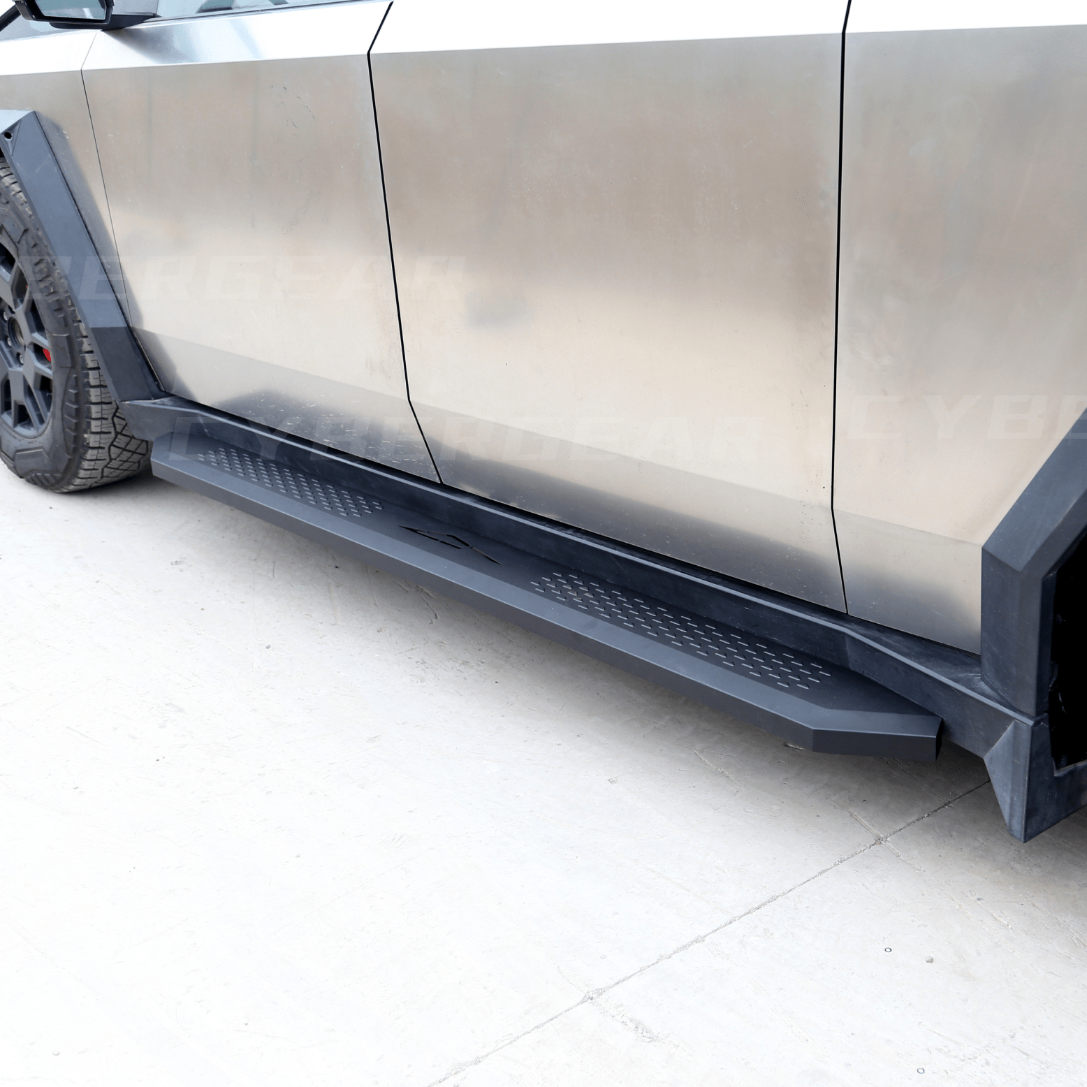 Tesla Cybertruck Running Board Set Nerf Bars Side Steps Solid Design