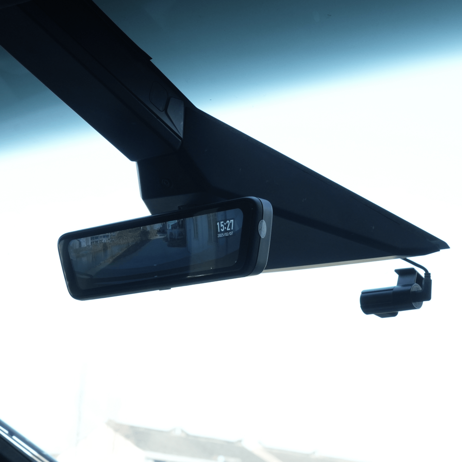 Tesla Cybertruck Streaming Rearview Mirror