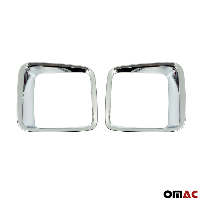 Inner Trunk Tail Light Trim Frame for Jeep Renegade 2015-2018 Chrome Silver 2Pcs