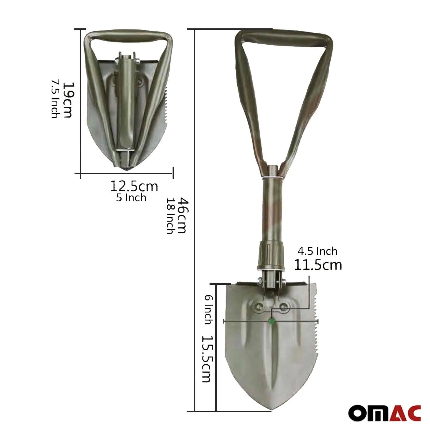 Car Portable Military Folding Camping Garden Shovel with Carrier