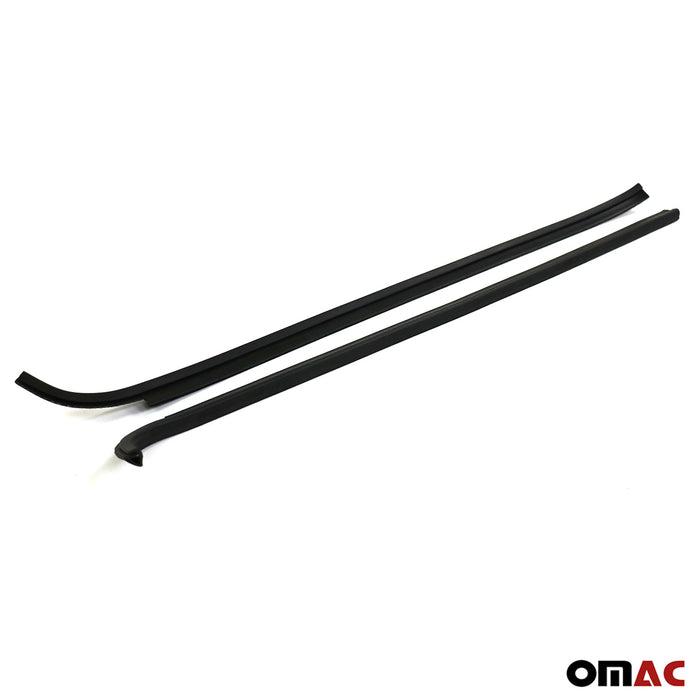 Window Trim Vertical Weather Strip Noise Cancelling for VW Golf 1974-1983 Black