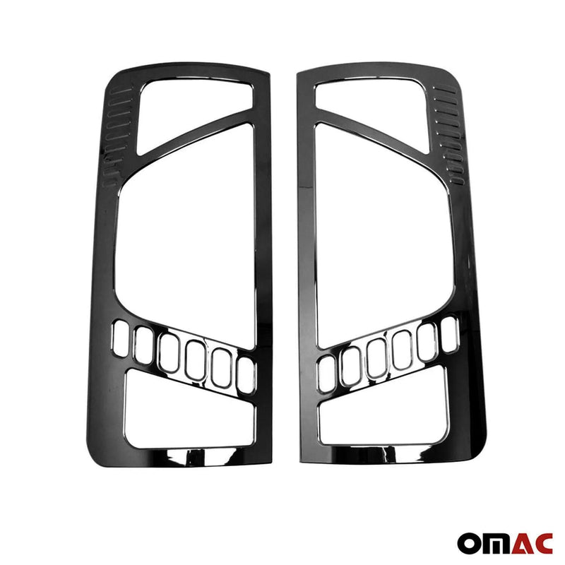 2010-2013 Ford Transit Connect Trunk Tail Light Trim Frame Dark Chrome 2 Pcs