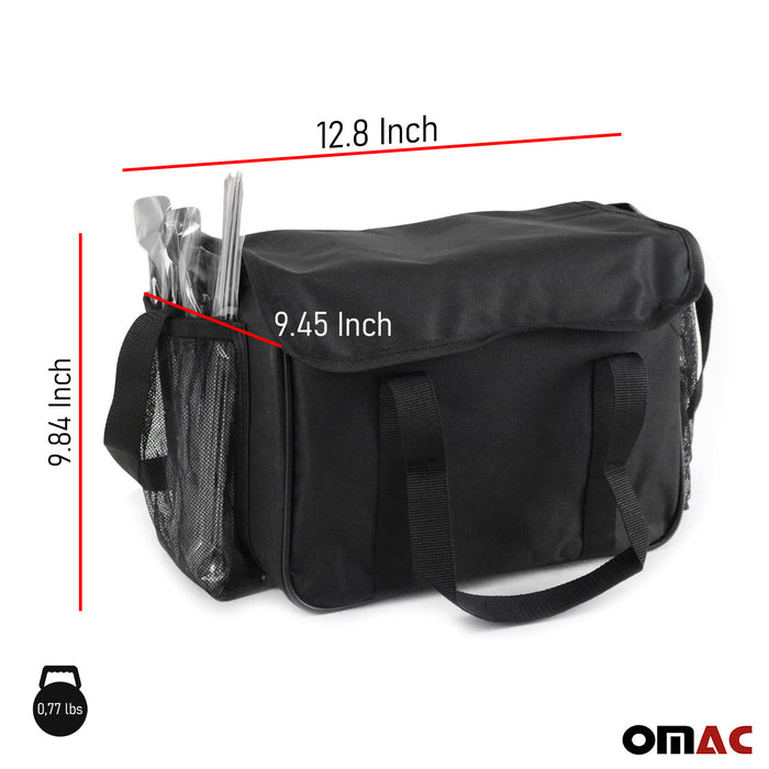 Black Waterproof BBQ Grill Bag Outdoor Camping Durable Fabric