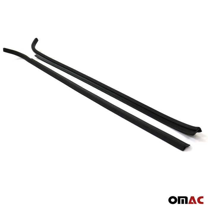 Window Trim Vertical Weather Strip Noise Cancelling for VW Golf 1974-1983 Black