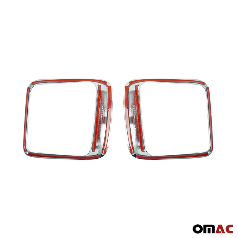 Inner Trunk Tail Light Trim Frame for Jeep Renegade 2015-2024 Chrome Silver 2Pcs