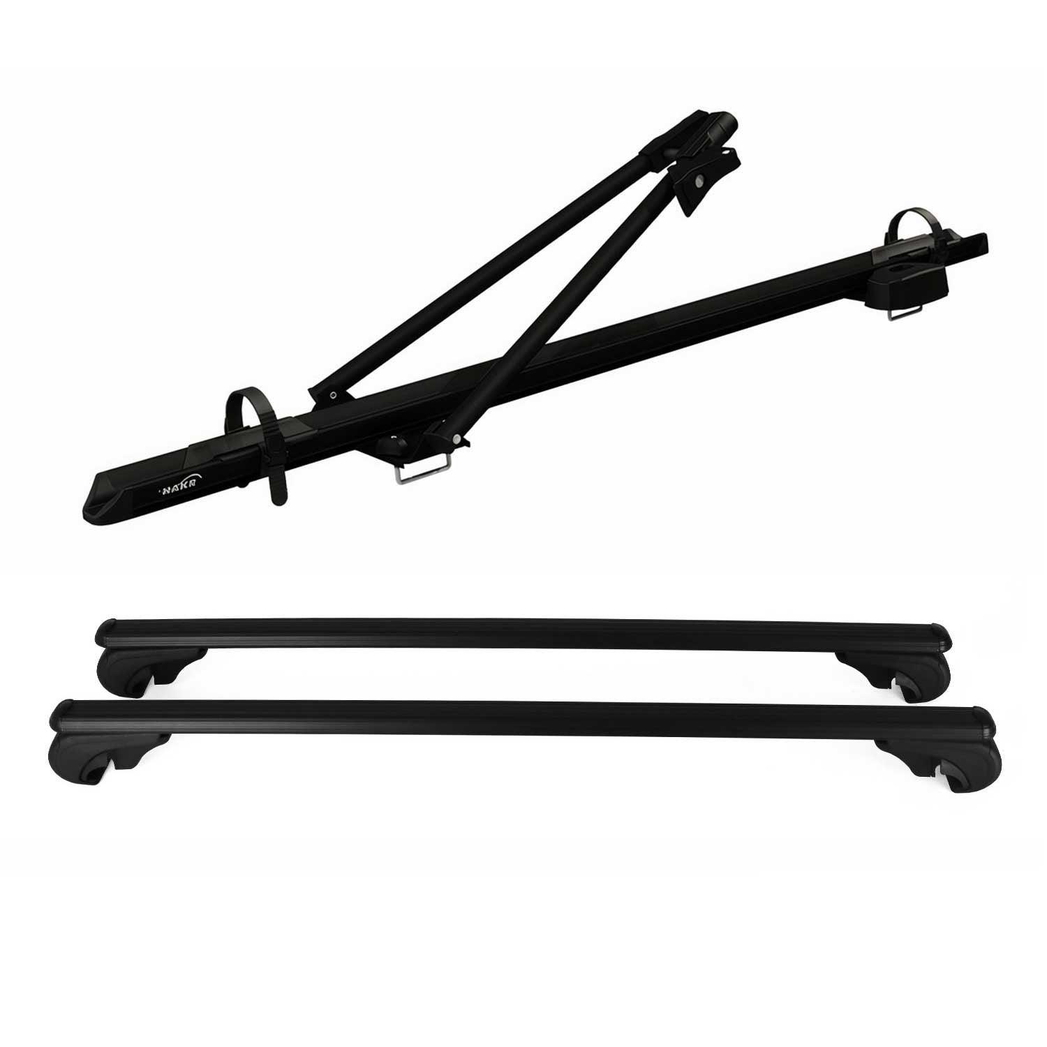 2010-2014 Subaru Outback Bike Rack Carrier Roof Racks Set Black 3Pcs ...