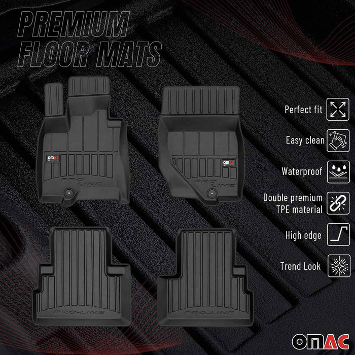 OMAC Premium Floor Mats for Infiniti FX35 FX50 2009-2017 Waterproof Heavy Duty