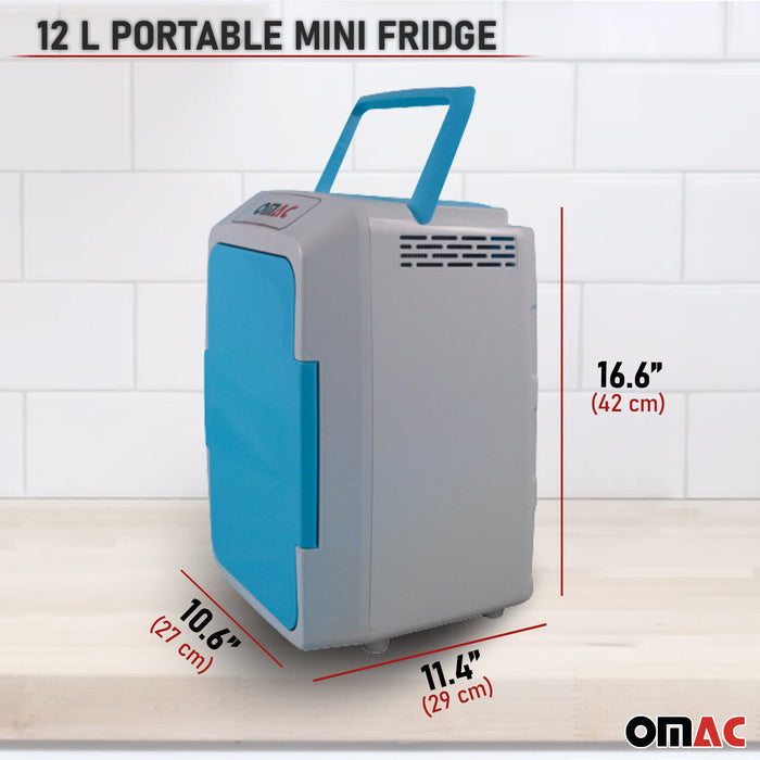 12L Portable Cooler and Warmer Car Refrigerator Outdoor 12V Mini Camping Fridge