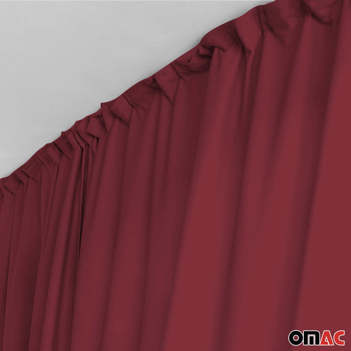 Cabin Divider Curtain Privacy Curtains fits RAM ProMaster City Red 2 Curtains
