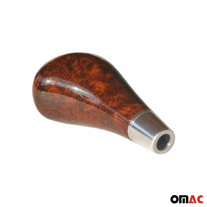 Walnut Wooden Automatic Gear Shift Knob Without Emblem For Mercedes E-Class