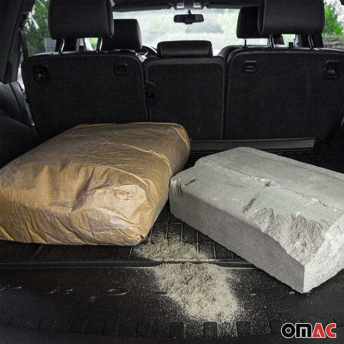 OMAC Premium Cargo Mats Liner for Land Rover Range Rover Evoque 2012-2019 Black