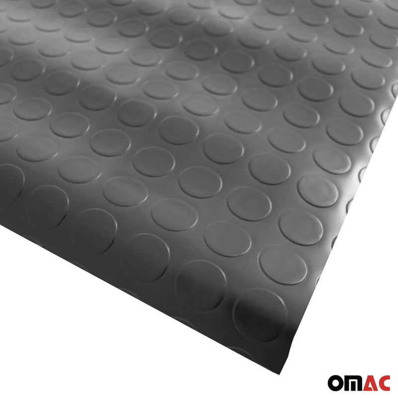 Rubber Trunk Mat Pickup Truck Bed Liner Trimmable Flooring Mat Black & Grey