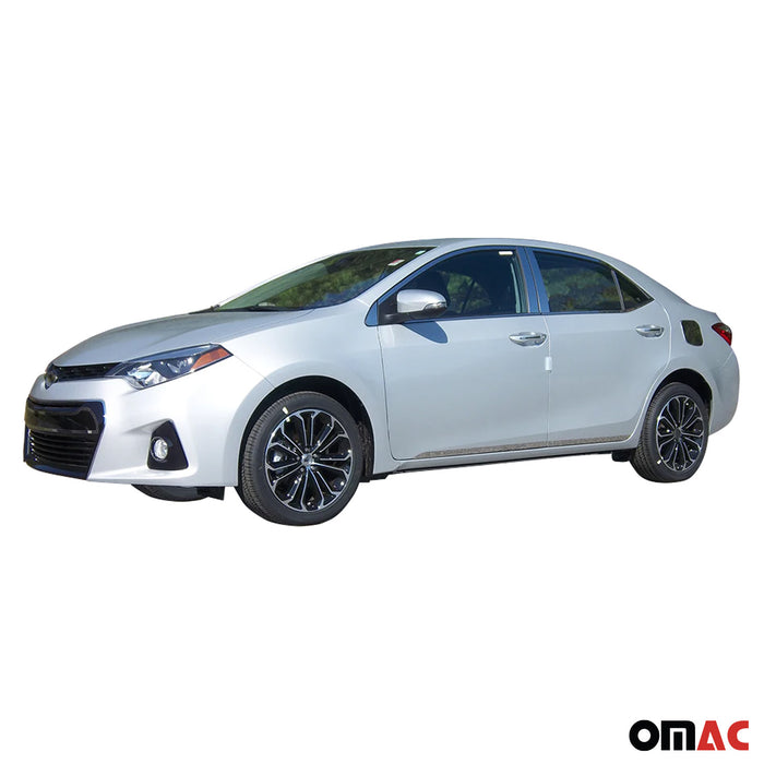 OMAC Stainless Steel Rear Bumper Trim 1Pc Fits 2014-2019 Toyota Corolla
