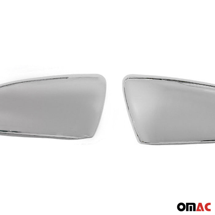 Side Mirror Cover Caps Fits Kia Forte 2014-2016 Steel Silver 2 Pcs