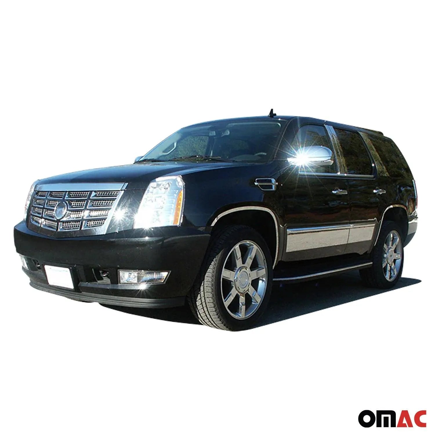 2007-2014 Cadillac Escalade Stainless Steel Pillar Trim 8 Pcs