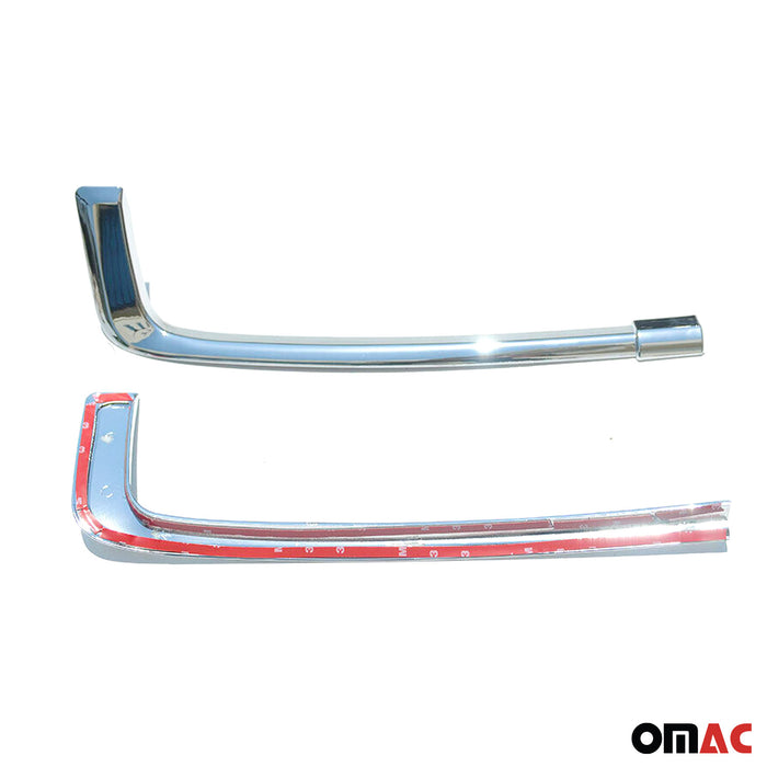 Front Bumper Grill Trim Molding for Honda Accord 2008-2012 ABS Chrome Silver 2x