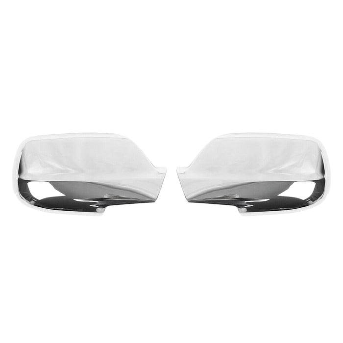 Side Mirror Cover Caps Fits Jeep Grand Cherokee 2005-2010 Chrome Silver 2 Pcs