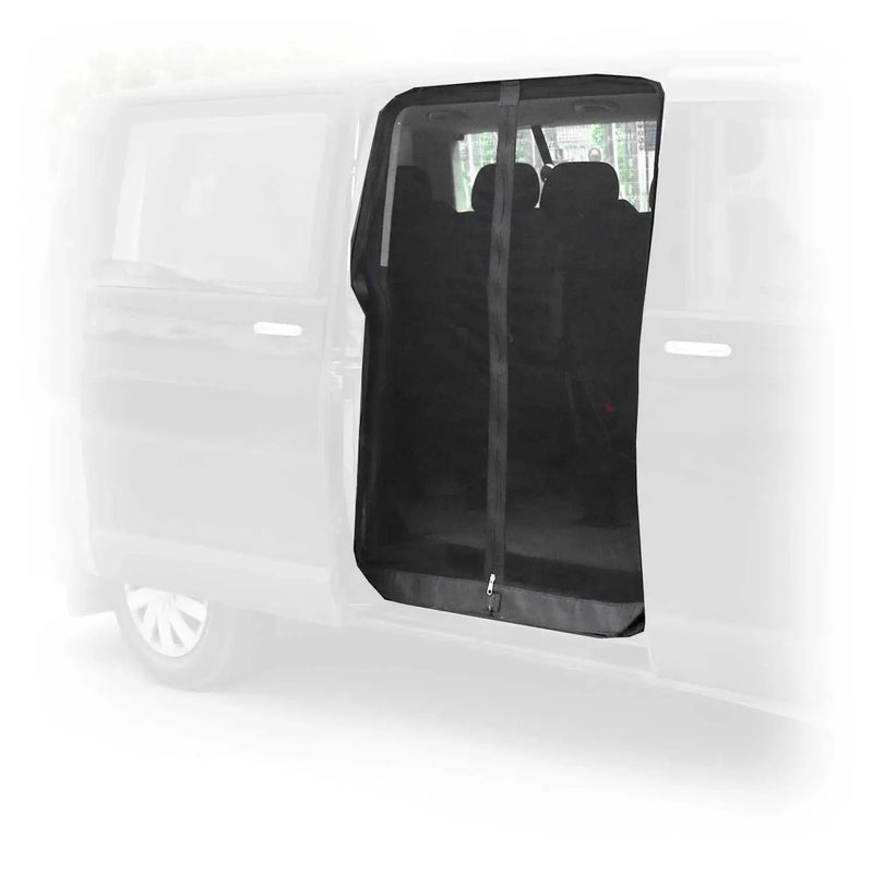 1980-1991 VW Vanagon Mosquito Net Bug Magnetic Screen Sliding Door Black 1Pc