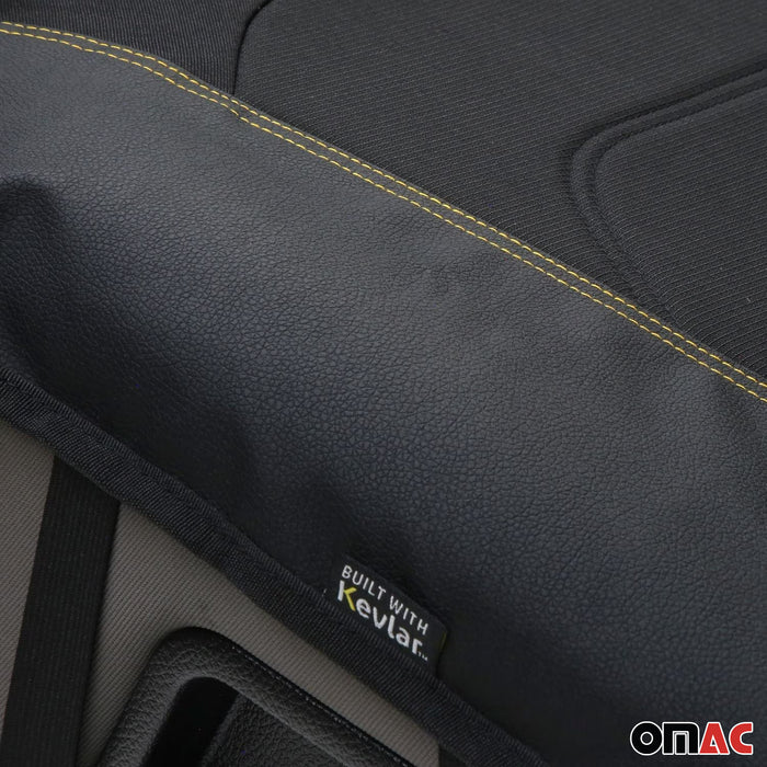 Black Rugged Weave Pet Hammock Rear Bench Seat Protector