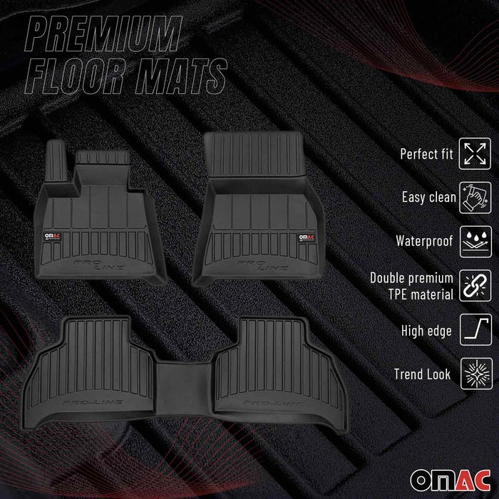 OMAC Premium Floor Mats for BMW X5 G05 2019-2023 All-Weather Heavy Duty