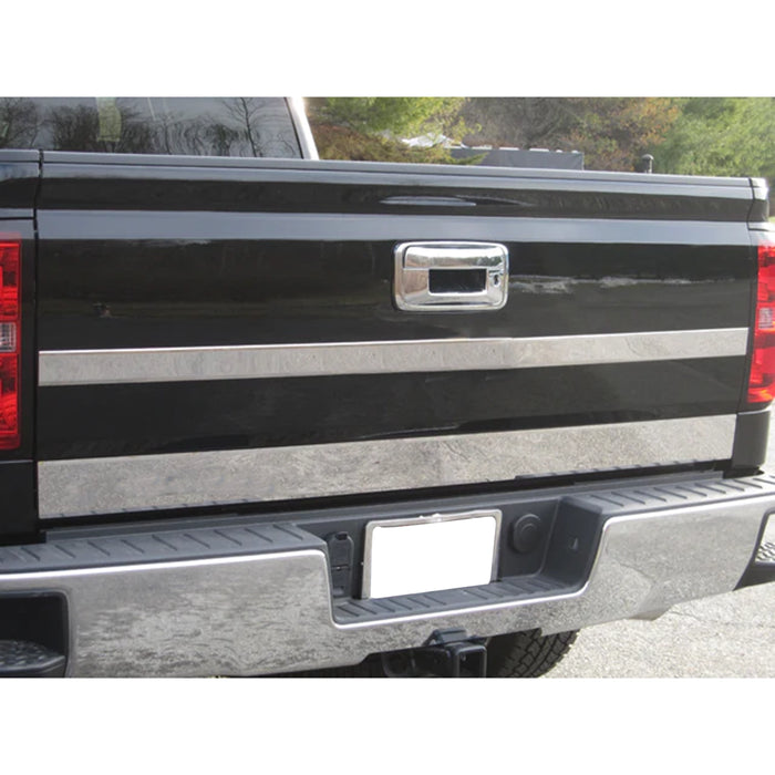 Stainless Steel Tailgate Accent 2Pc Fits 2014-2018 Chevy Silverado