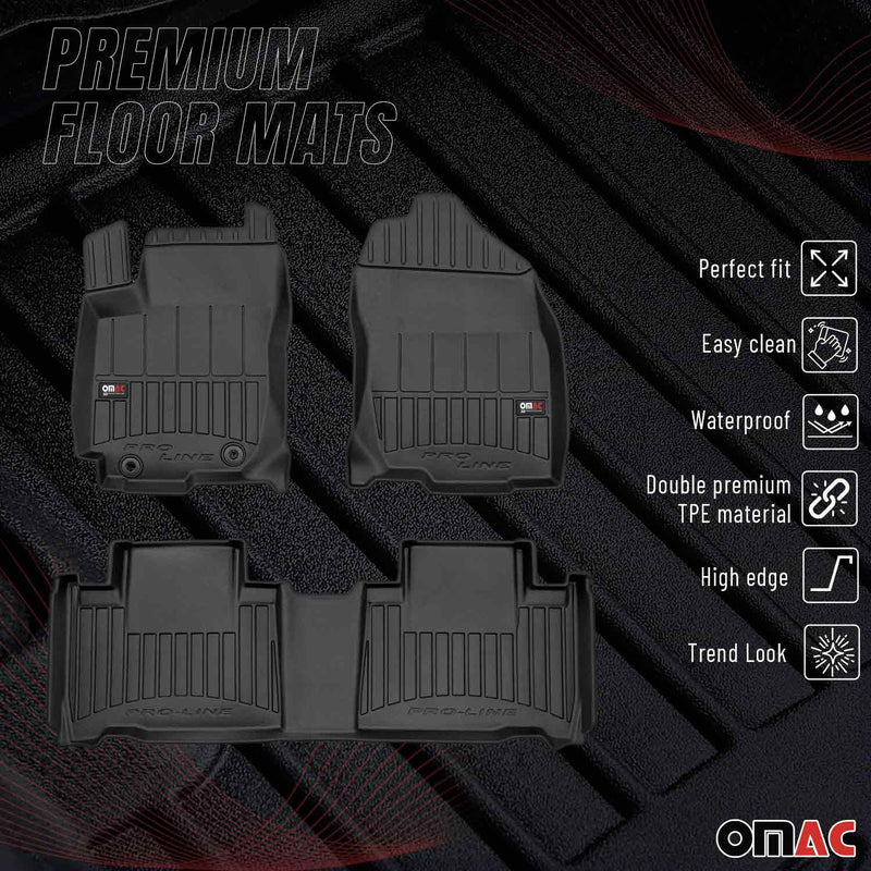 2016-2018 Toyota RAV4 Hybrid Premium Floor Mats Liners Full Set All Weather Heavy Duty