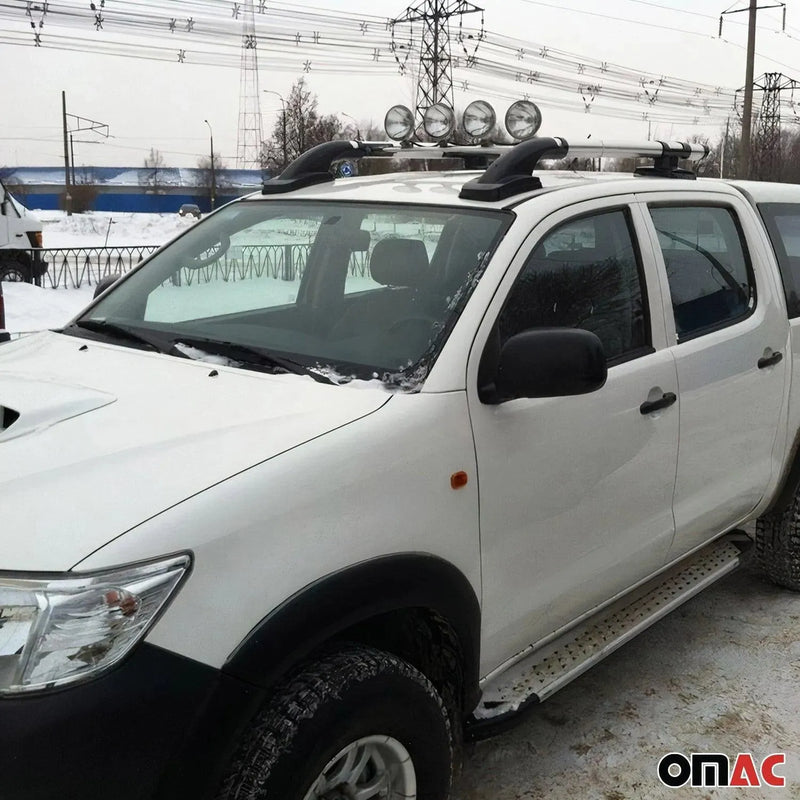 Top Roof Rack Side Rails for Nissan Frontier 2005-2021 Aluminium Silver 4Pcs - OMAC USA