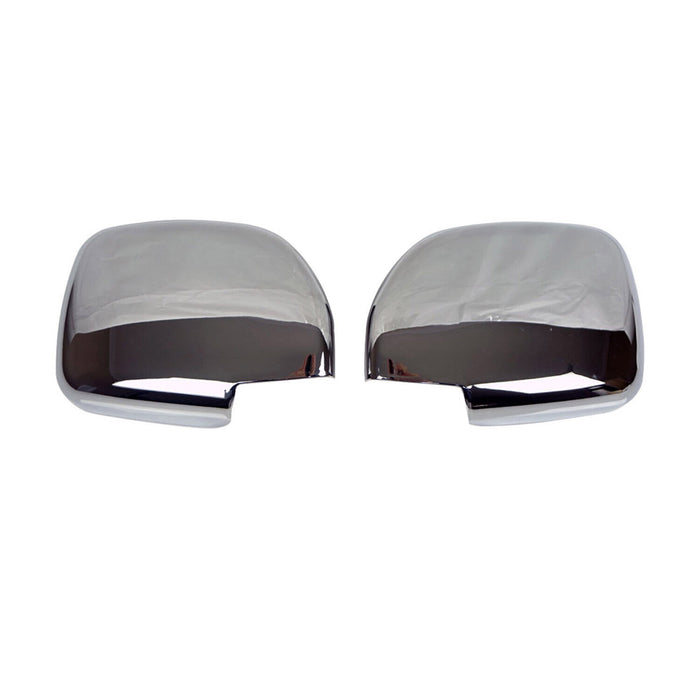 Side Mirror Cover Caps Fits Toyota Land Cruiser 1998-2007 Chrome Silver 2 Pcs