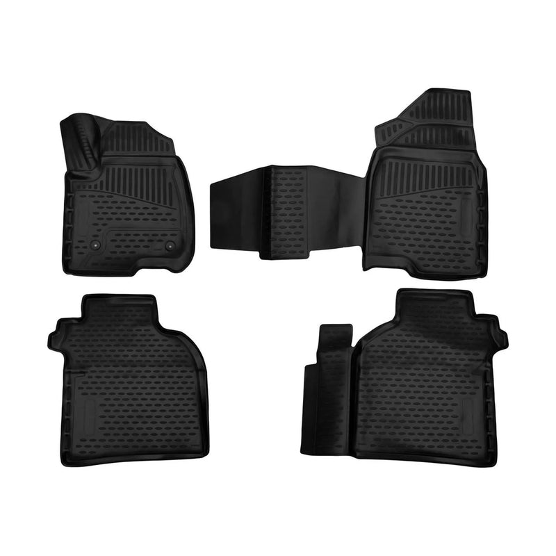 2019-2024 GMC Sierra 1500 Crew Cab Floor Mats Liners Full Set All Weather