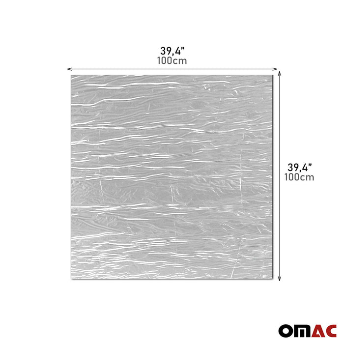 Alu Clad Thermal Sound Deadener Insulation Mat Self Adhesive 39,4"*39,4"*0,23*