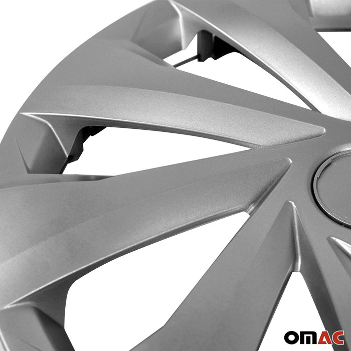 15 Inch Wheel Rim Covers Hubcaps for Kia Soul Silver Gray