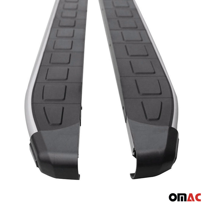 Alu Side Steps Running Board for Ford Transit Connect 2014-2019 L1 Black Gray