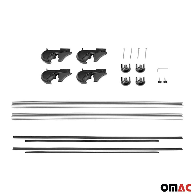 Lockable Roof Rack Cross Bars Carrier for Dodge Grand Caravan 2001-2007 Black - OMAC USA