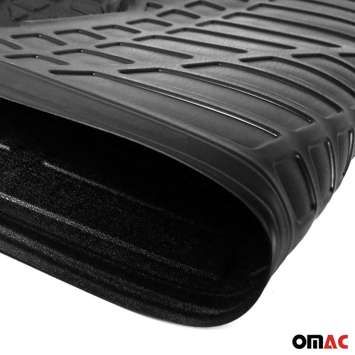 OMAC Cargo Mats Liner for Nissan Rogue 2014-2020 Black All-Weather TPE